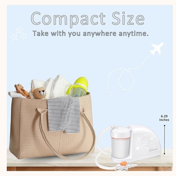 NIB BabySmile Electric Nasal Aspirator S-504 Baby Infant Nose Suction - Picture 8 of 11